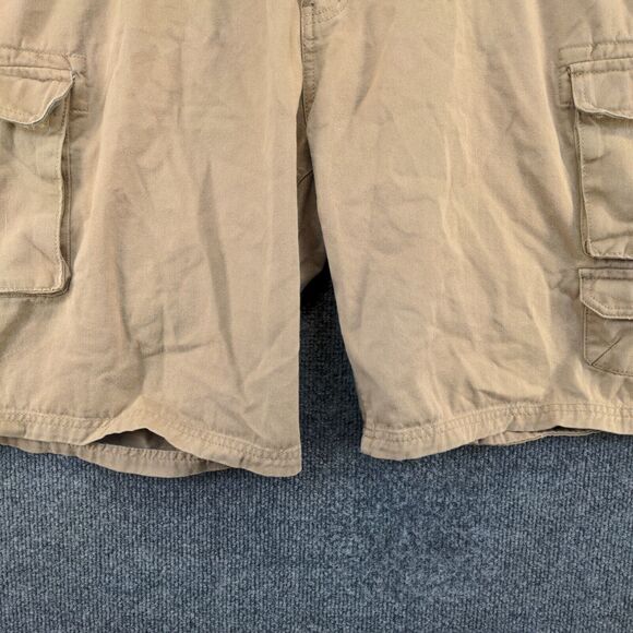 Old Mill Mens Cargo Shorts Tan Size 40 Cotton Pockets Belt Loops - Picture 7 of 13